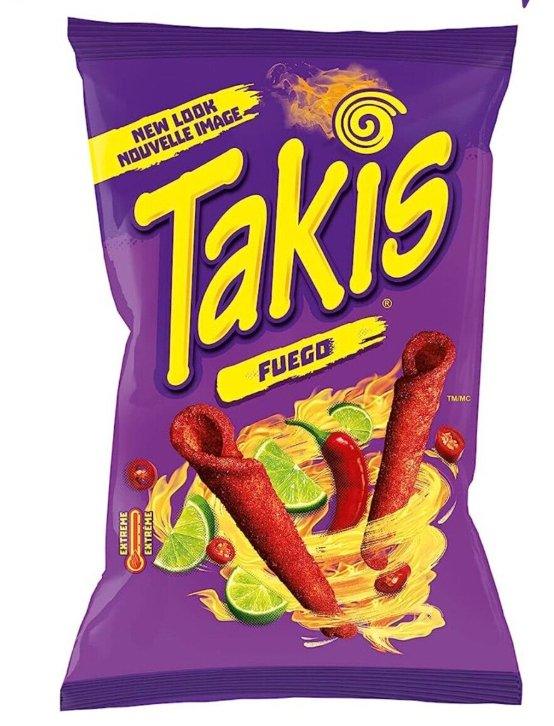 MHD:15.11.2023 Takis Fuego Chips Grosspackung scharf 90g